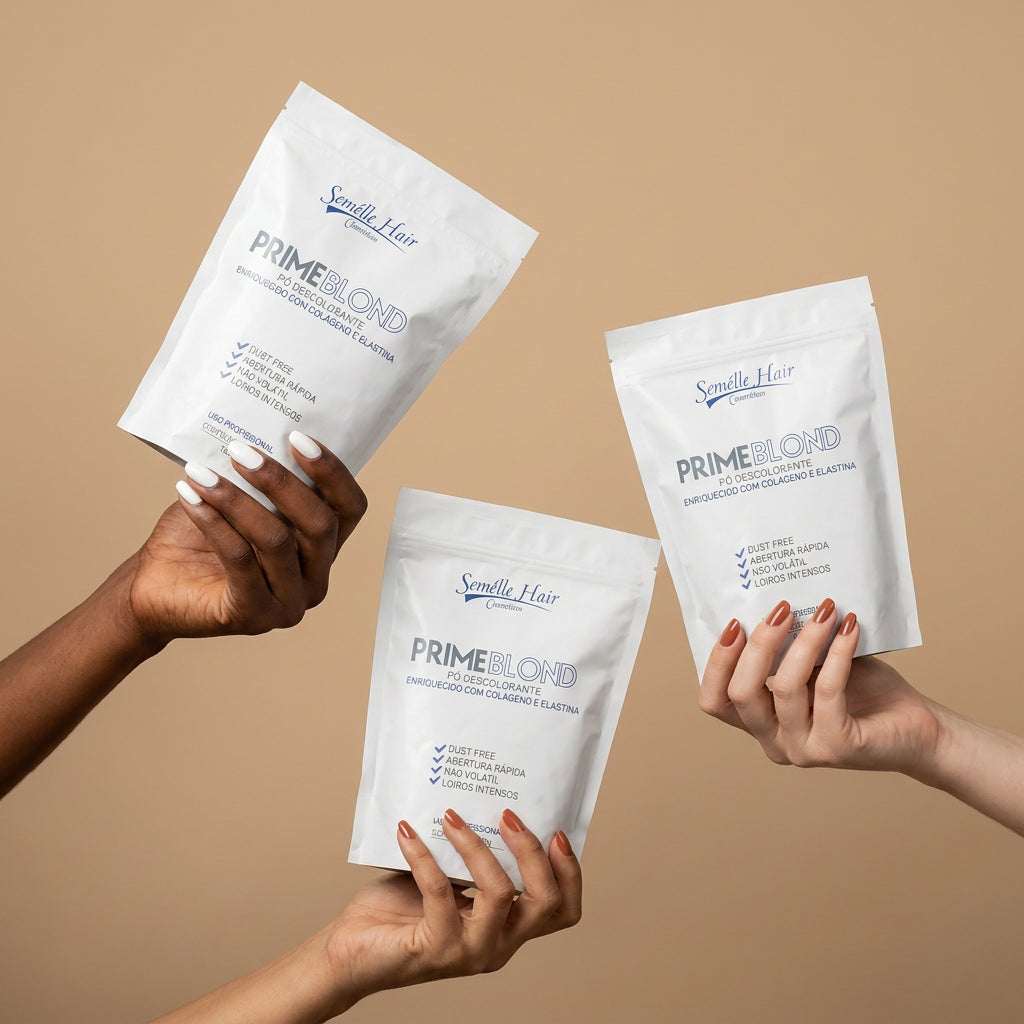 Pó Descolorante Prime Blond Semelle Hair - 500g - Semélle Hair