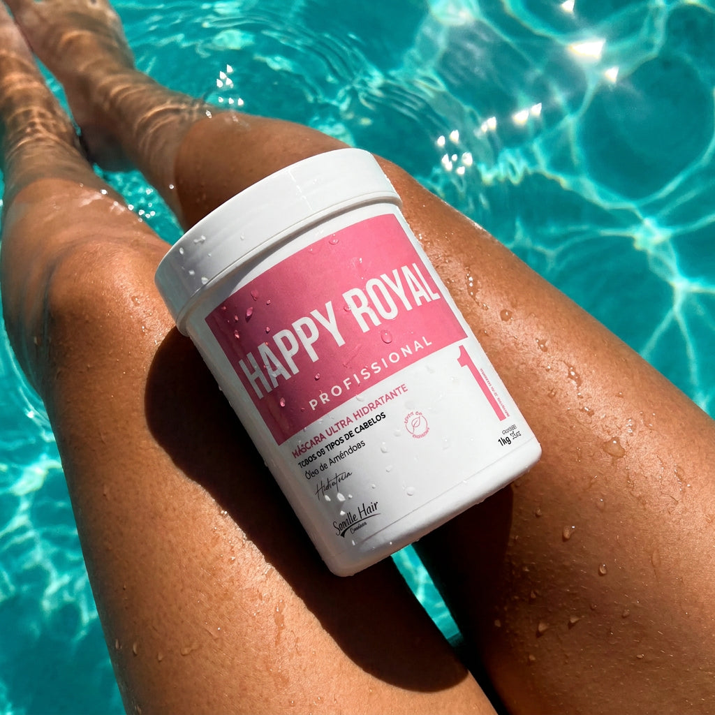 Máscara Happy Royal Profissional - 1kg - Semélle Hair